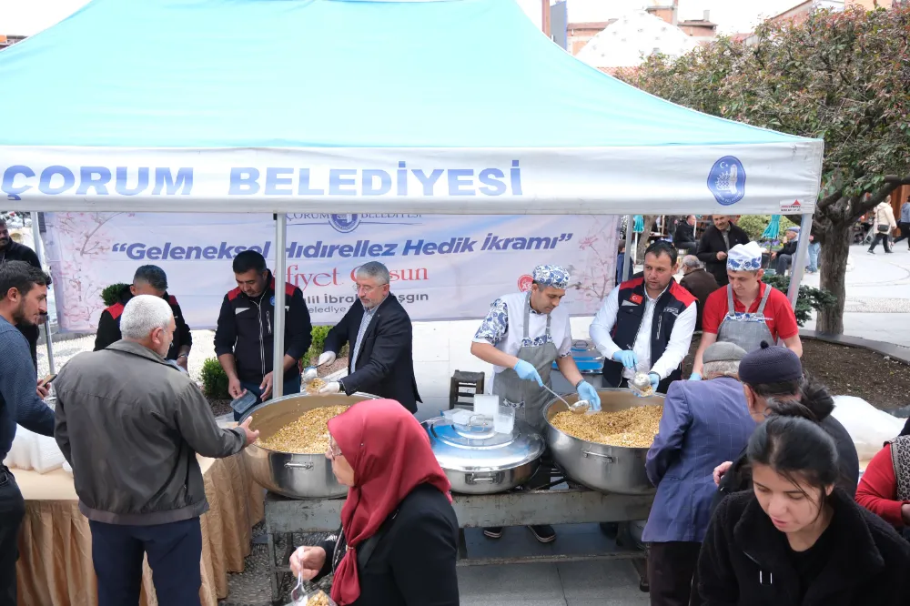 Çorum Belediyesi’nden hedik ikramı