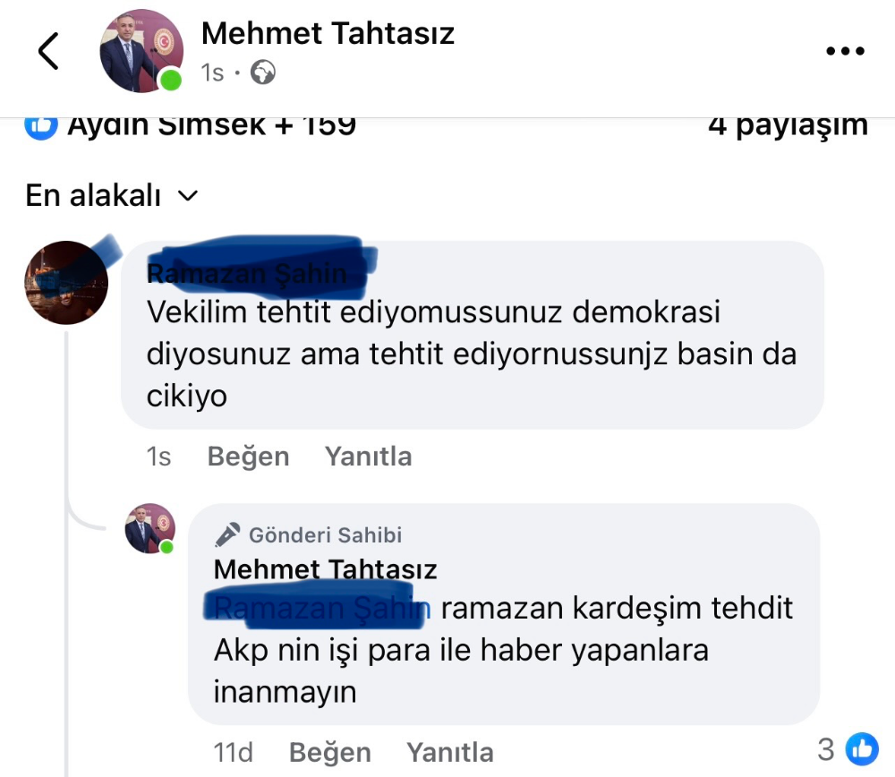 TAHTASIZ YEREL BASINDA ALEYHİNE HABER YAPAN GAZETECİLERİ İTİBARSIZLAŞTIRDI